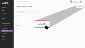 Upload button highlighted in the top right corner